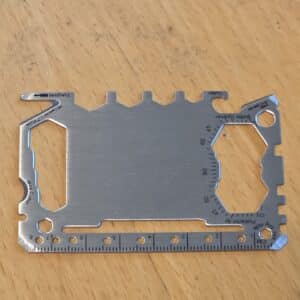Credit Card Sized Wallet Multitool 46 in 1 Metal Stainless Steel Survival Pocket Tool
