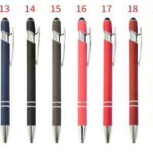 Stylus Pen Rubberized Touch Ballpoint Pen with Stylus Tip