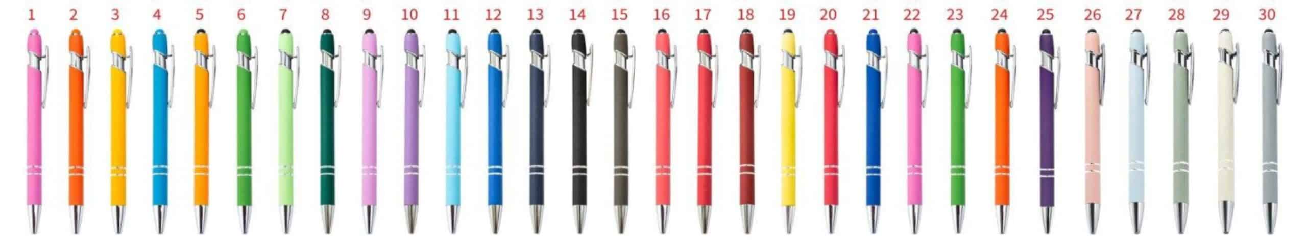 Stylus Pen Rubberized Touch Ballpoint Pen with Stylus Tip - Promo - Image 2