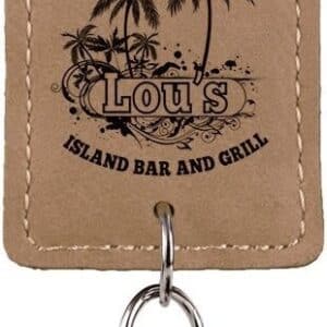 Key Chain - Leatherette Bottle Opener