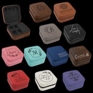 Jewelry Box 4" X 4" Laserable Leatherette