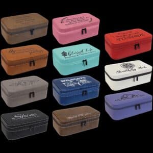 Jewelry Box 7 1/2" X 4 1/2" Laserable Leatherette