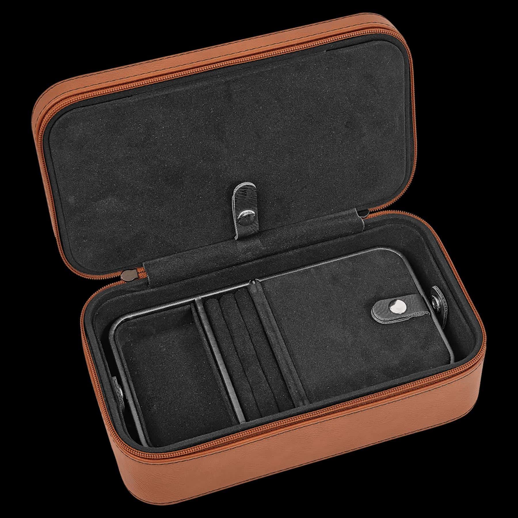 Jewelry Box 7 1/2" X 4 1/2" Laserable Leatherette - Image 2