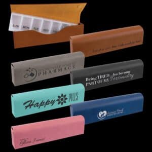 Pill Box 9 3/4" x 2 1/2" Laserable Leatherette